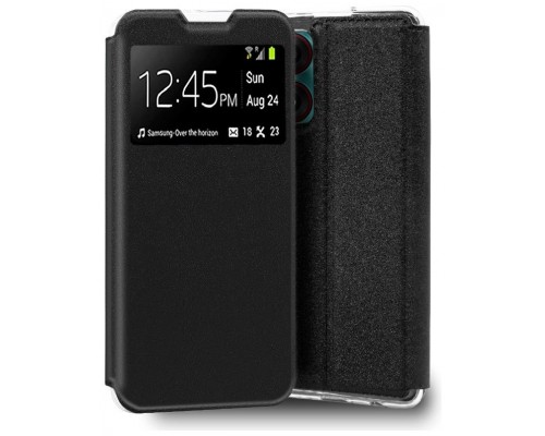 Funda COOL Flip Cover para ZTE Blade A34 Liso Negro