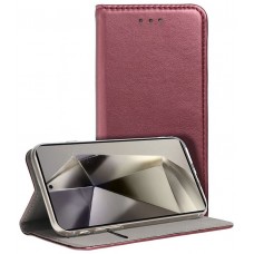 Funda COOL Flip Cover para Samsung S928 Galaxy S24 Ultra Liso Burgundy