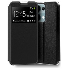 Funda COOL Flip Cover para Xiaomi Redmi Note 13 Pro / Poco M6 Pro Liso Negro