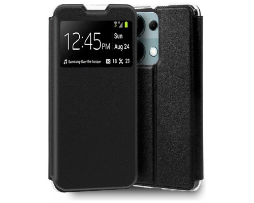 Funda COOL Flip Cover para Xiaomi Redmi Note 13 Pro / Poco M6 Pro Liso Negro