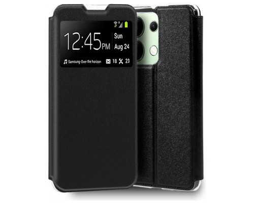 Funda COOL Flip Cover para Xiaomi Redmi Note 13 Liso Negro