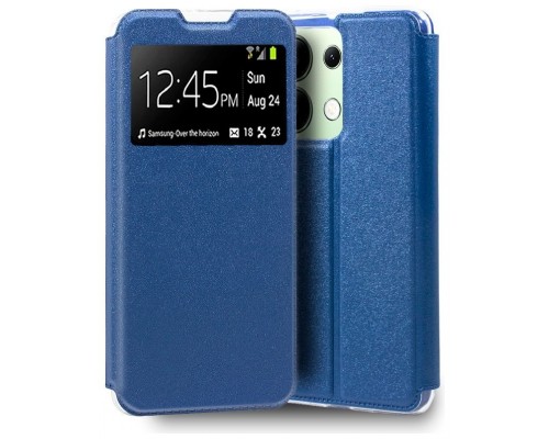 Funda COOL Flip Cover para Xiaomi Redmi Note 13 Liso Azul