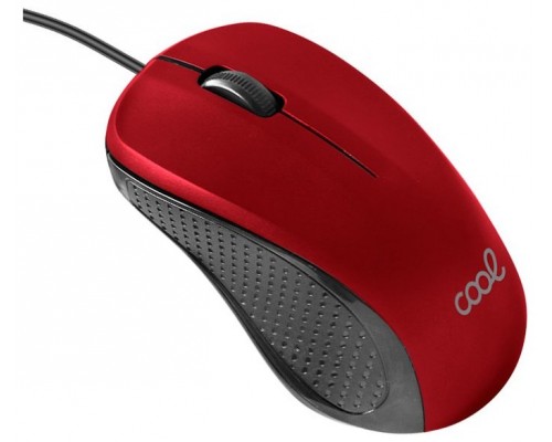 Ratón COOL USB Wired Rojo