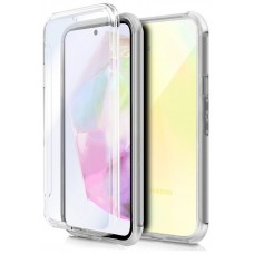 Funda COOL Silicona 3D para Samsung A356 Galaxy A35 5G (Transparente Frontal + Trasera)