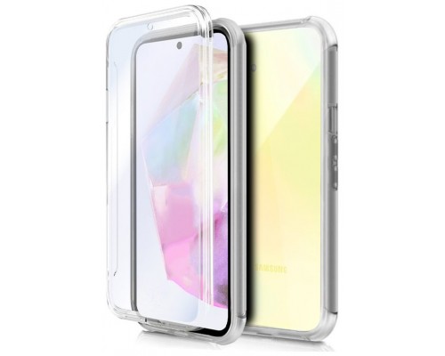 Funda COOL Silicona 3D para Samsung A356 Galaxy A35 5G (Transparente Frontal + Trasera)