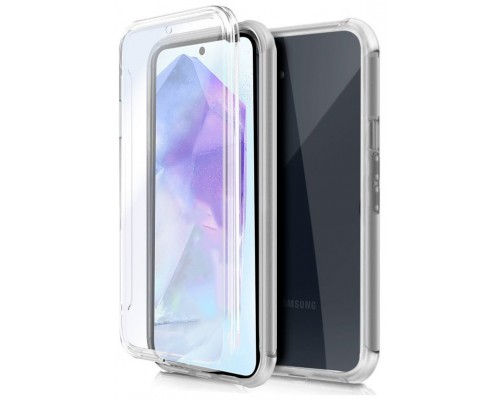 Funda COOL Silicona 3D para Samsung A556 Galaxy A55 5G (Transparente Frontal + Trasera)