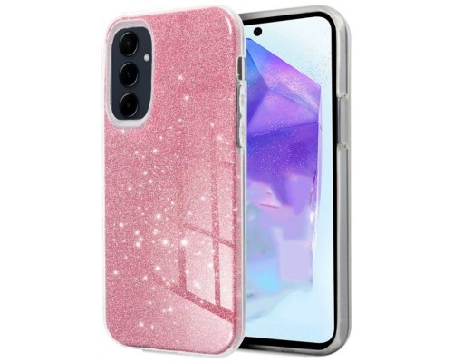 Carcasa COOL para Samsung A556 Galaxy A55 5G Glitter Rosa