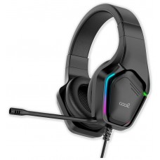 Auriculares Stereo PC / PS4 / PS5 / Xbox Gaming Led RGB COOL Exodus + Adapt. Audio