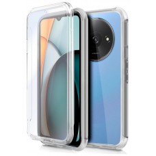 Funda COOL Silicona 3D para Xiaomi Redmi A3 (Transparente Frontal + Trasera)