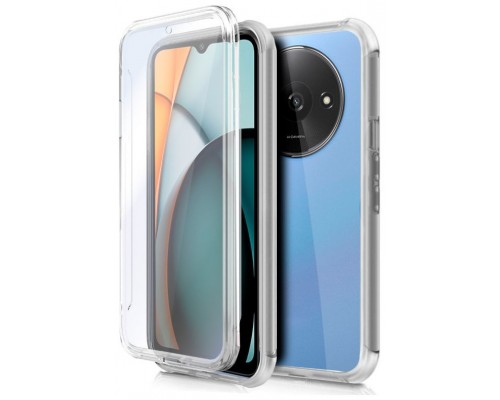 Funda COOL Silicona 3D para Xiaomi Redmi A3 (Transparente Frontal + Trasera)
