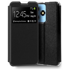 Funda COOL Flip Cover para ZTE Blade A73 Liso Negro