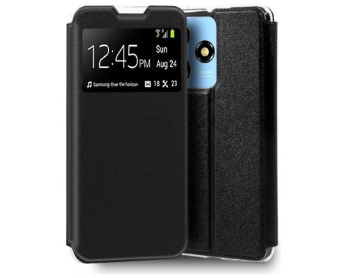 Funda COOL Flip Cover para ZTE Blade A73 Liso Negro