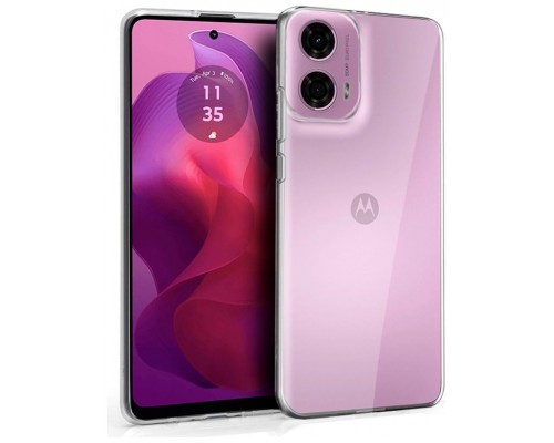 Funda COOL Silicona para Motorola Moto G04 / G24 (Transparente)
