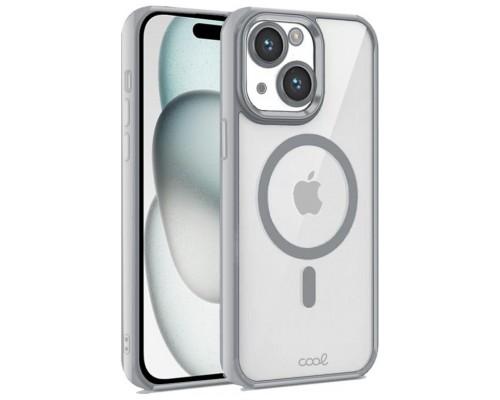 Carcasa COOL para iPhone 15 Magnética Borde Plata