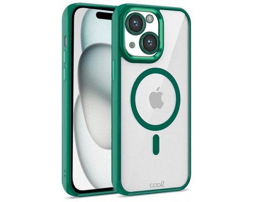 Carcasa COOL para iPhone 15 Magnética Borde Verde