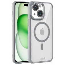 Carcasa COOL para iPhone 15 Plus Magnética Borde Plata