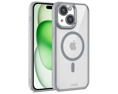 Carcasa COOL para iPhone 15 Plus Magnética Borde Plata
