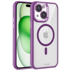 Carcasa COOL para iPhone 15 Plus Magnética Borde Violeta