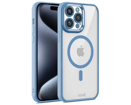 Carcasa COOL para iPhone 15 Pro Magnética Borde Azul