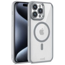Carcasa COOL para iPhone 15 Pro Magnética Borde Plata
