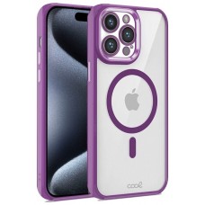 Carcasa COOL para iPhone 15 Pro Magnética Borde Violeta
