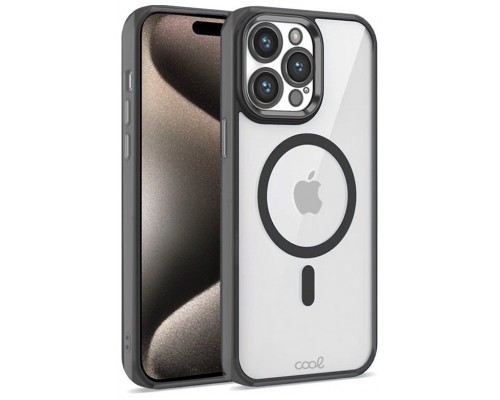 Carcasa COOL para iPhone 15 Pro Max Magnética Borde Negro