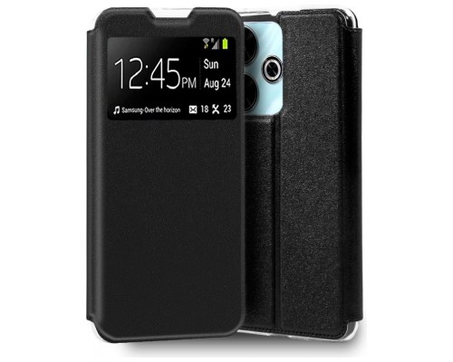 Funda COOL Flip Cover para Xiaomi Redmi 13 / Poco M6 Liso Negro