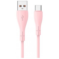 Cable USB COOL Silicona Universal Tipo C (1 metro) Rosa