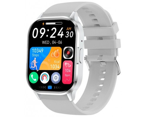 Smartwatch COOL Delta Silicona Gris (Amoled, Llamadas, Salud, Deporte)