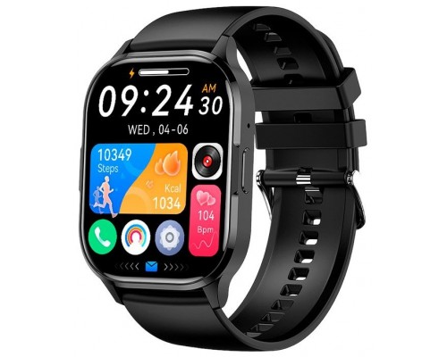 Smartwatch COOL Delta Silicona Negro (Amoled, Llamadas, Salud, Deporte)