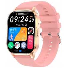Smartwatch COOL Delta Silicona Rosa (Amoled, Llamadas, Salud, Deporte)
