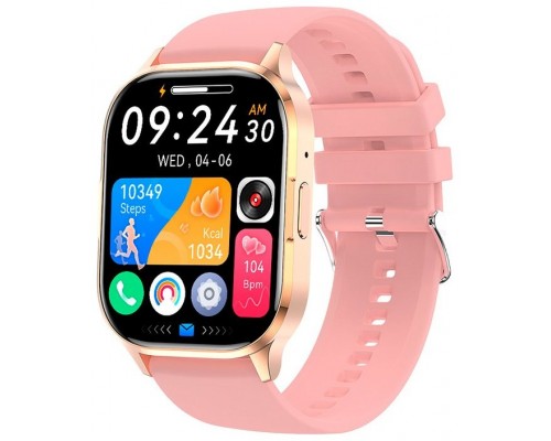 Smartwatch COOL Delta Silicona Rosa (Amoled, Llamadas, Salud, Deporte)