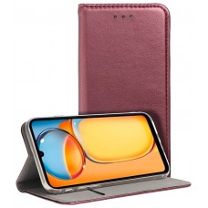 Funda COOL Flip Cover para Xiaomi Redmi 13C / 13C 5G / Poco C65 Liso Burgundy