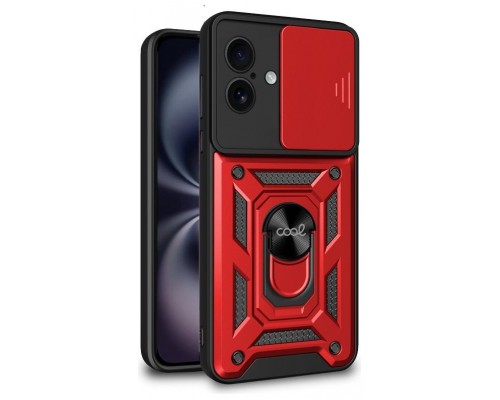 Carcasa COOL para iPhone 16 Hard Ring Rojo