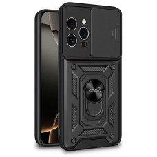 Carcasa COOL para iPhone 16 Pro Hard Ring Negro