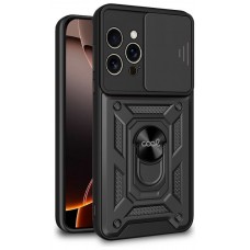 Carcasa COOL para iPhone 16 Pro Max Hard Ring Negro