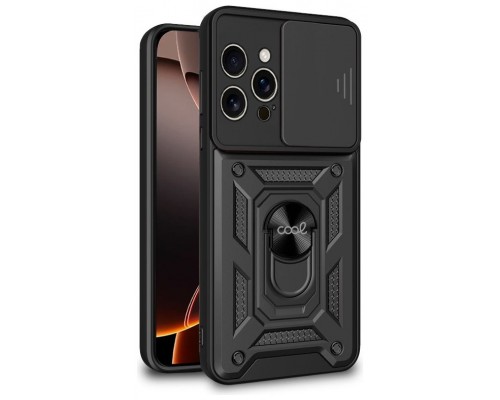 Carcasa COOL para iPhone 16 Pro Max Hard Ring Negro