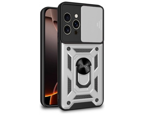 Carcasa COOL para iPhone 16 Pro Max Hard Ring Plata