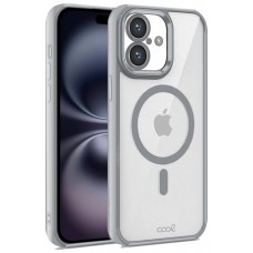 Carcasa COOL para iPhone 16 Magnética Borde Plata