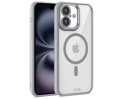 Carcasa COOL para iPhone 16 Magnética Borde Plata