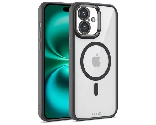 Carcasa COOL para iPhone 16 Plus Magnética Borde Negro