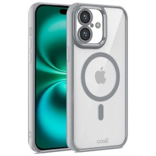 Carcasa COOL para iPhone 16 Plus Magnética Borde Plata
