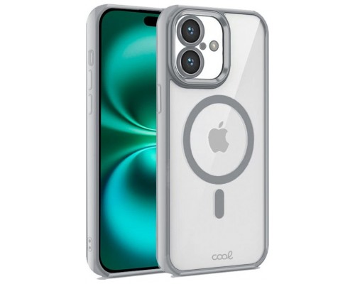 Carcasa COOL para iPhone 16 Plus Magnética Borde Plata