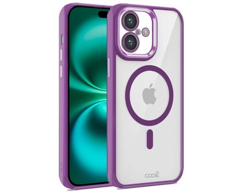 Carcasa COOL para iPhone 16 Plus Magnética Borde Violeta