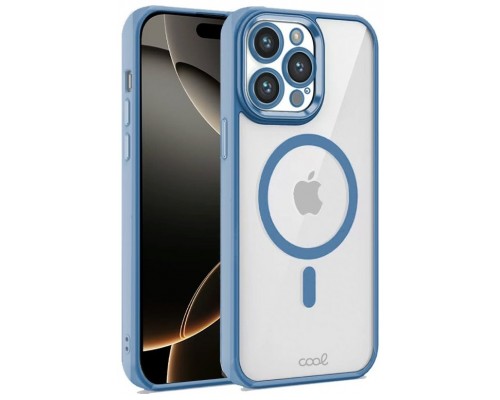 Carcasa COOL para iPhone 16 Pro Magnética Borde Celeste