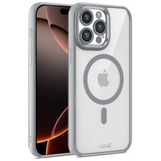 Carcasa COOL para iPhone 16 Pro Max Magnética Borde Plata