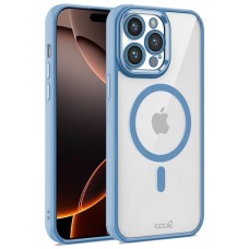 Carcasa COOL para iPhone 16 Pro Max Magnética Borde Celeste