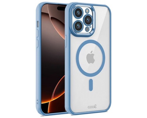 Carcasa COOL para iPhone 16 Pro Max Magnética Borde Celeste