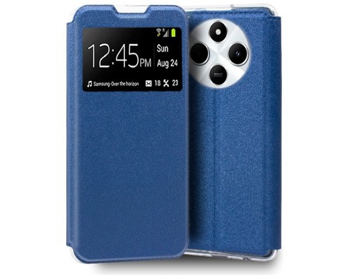 Funda COOL Flip Cover para Xiaomi Redmi 14C / Poco C75 Liso Azul