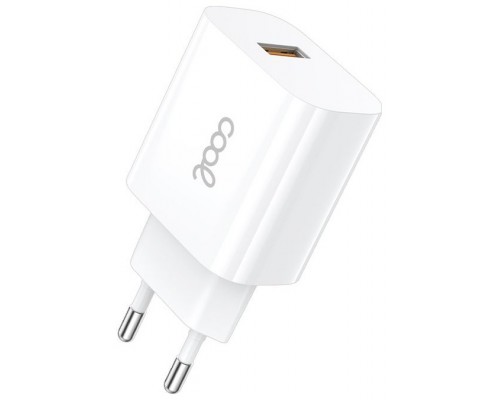 Cargador Red Adaptador 1x USB Universal COOL (2.4 Amp) Blanco